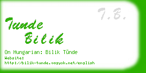 tunde bilik business card