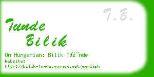 tunde bilik business card